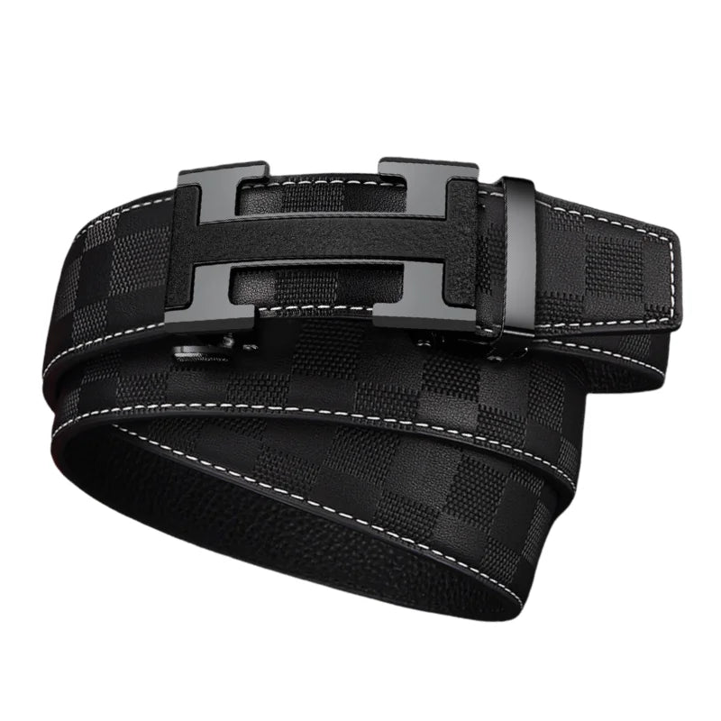 Men's Designer Belt, Automatic Buckle