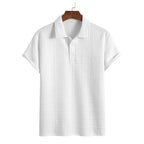 Men's Short Sleeve Knitted Polo Shirt