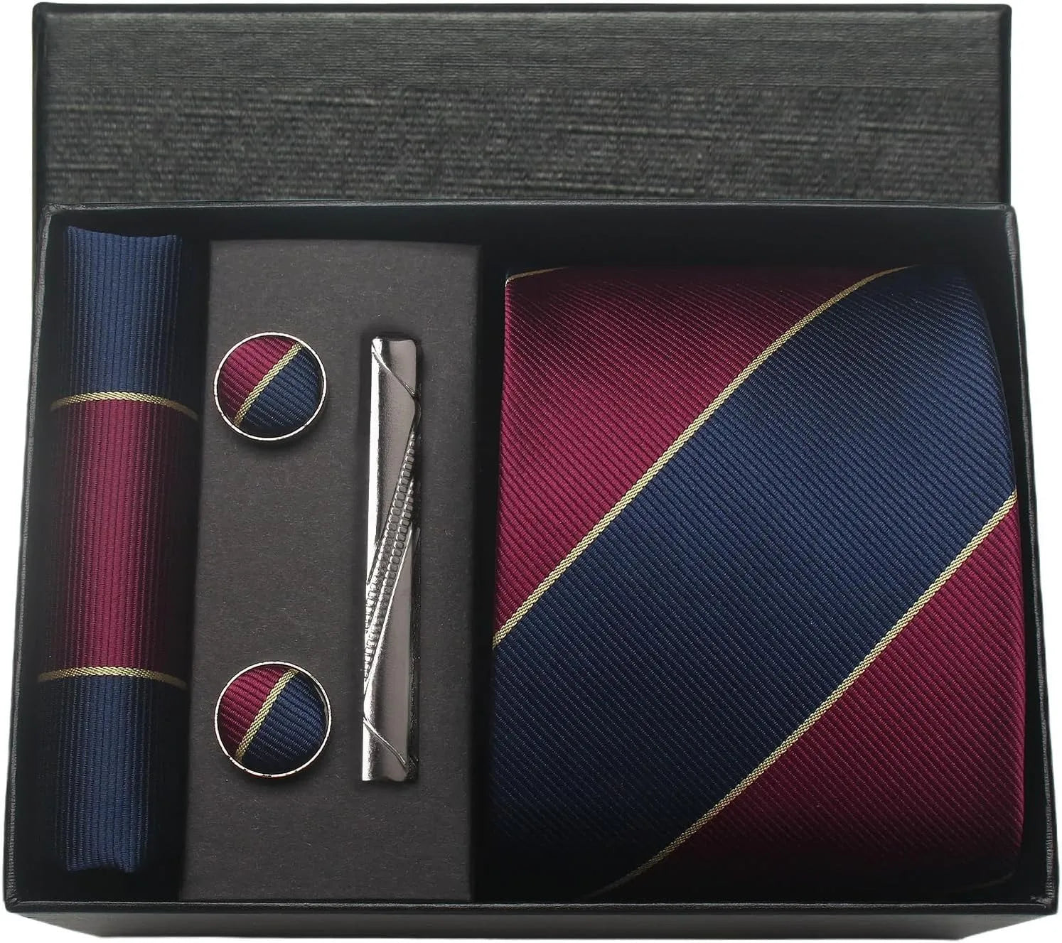Men's Silk Plaid Tie Set