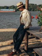 White Selvedge Denim Trucker Jacket