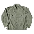 Bronson Army M-41 Herringbone Twill Jacket Vintage HBT Lapel Mens Outerwear