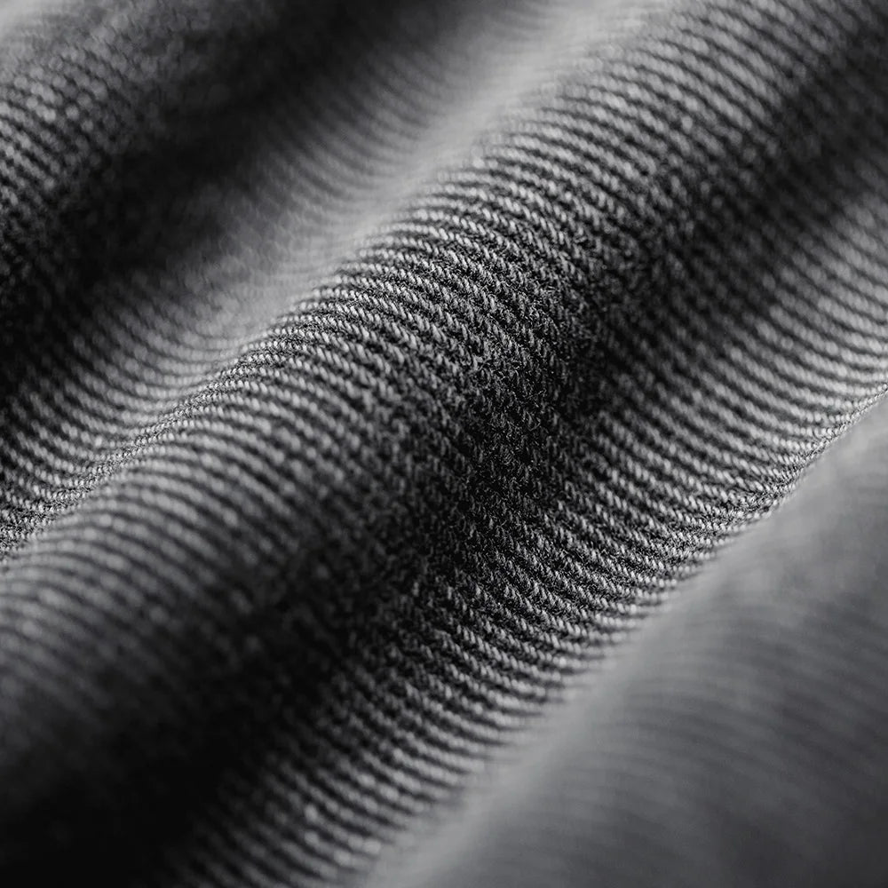 Maden Men's Vintage 13oz Heavyweight Denim Jeans Washed Gray Straight Leg Tapered Pants Casual Trousers for Spring and Fall