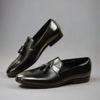 Men's Luxury Black Classic Fashion Loafers Shoes Brogue Special Design Low Heel Formal Wedding Dress Bussiness Walking Sapato