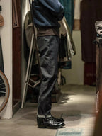 Non Stock 15oz Selvedge Jeans Unwashed Vintage Men's Five-Pocket Denim Pants Indigo