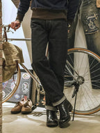 Non Stock 15oz Selvedge Jeans Unwashed Vintage Men's Five-Pocket Denim Pants Indigo