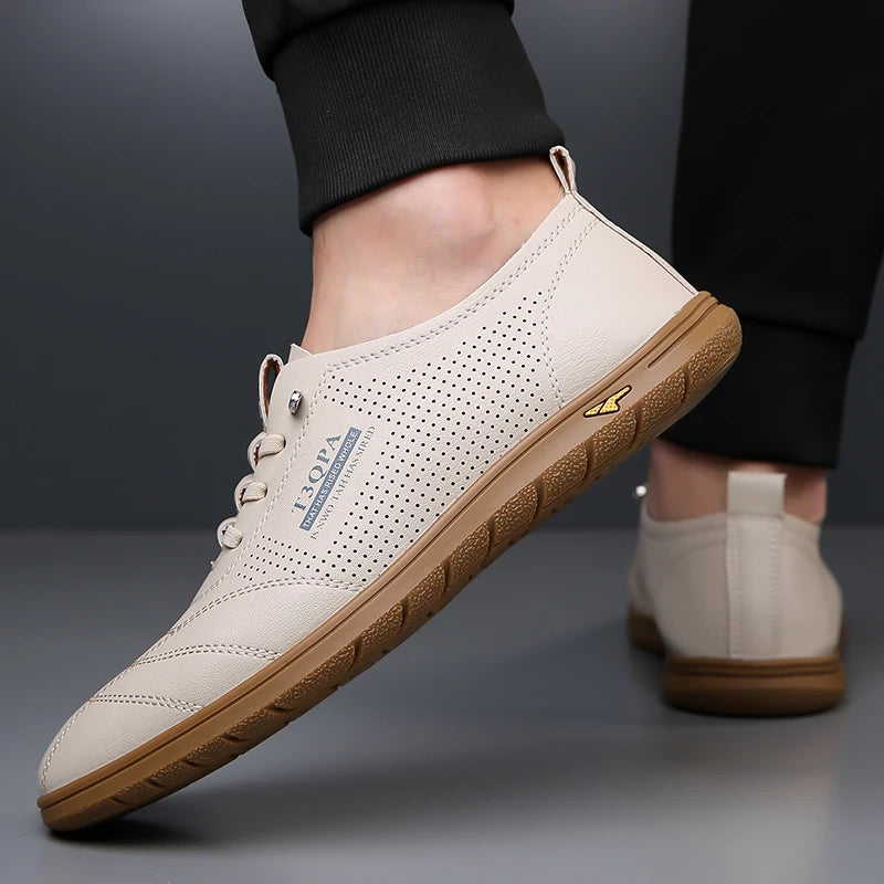 Breathable Men's Shoes, Fashion Leather Non-Slip,