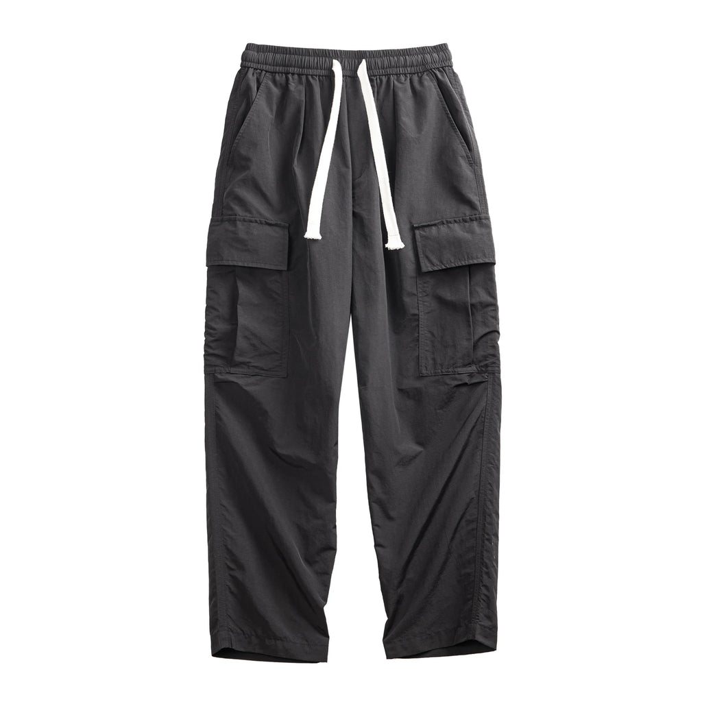 Maden Men Vintage Waterproof Cargo Pants Outdoor Baggy Multi-pocket Trousers Casual Straight Pants Spring and Autumn Plus Size
