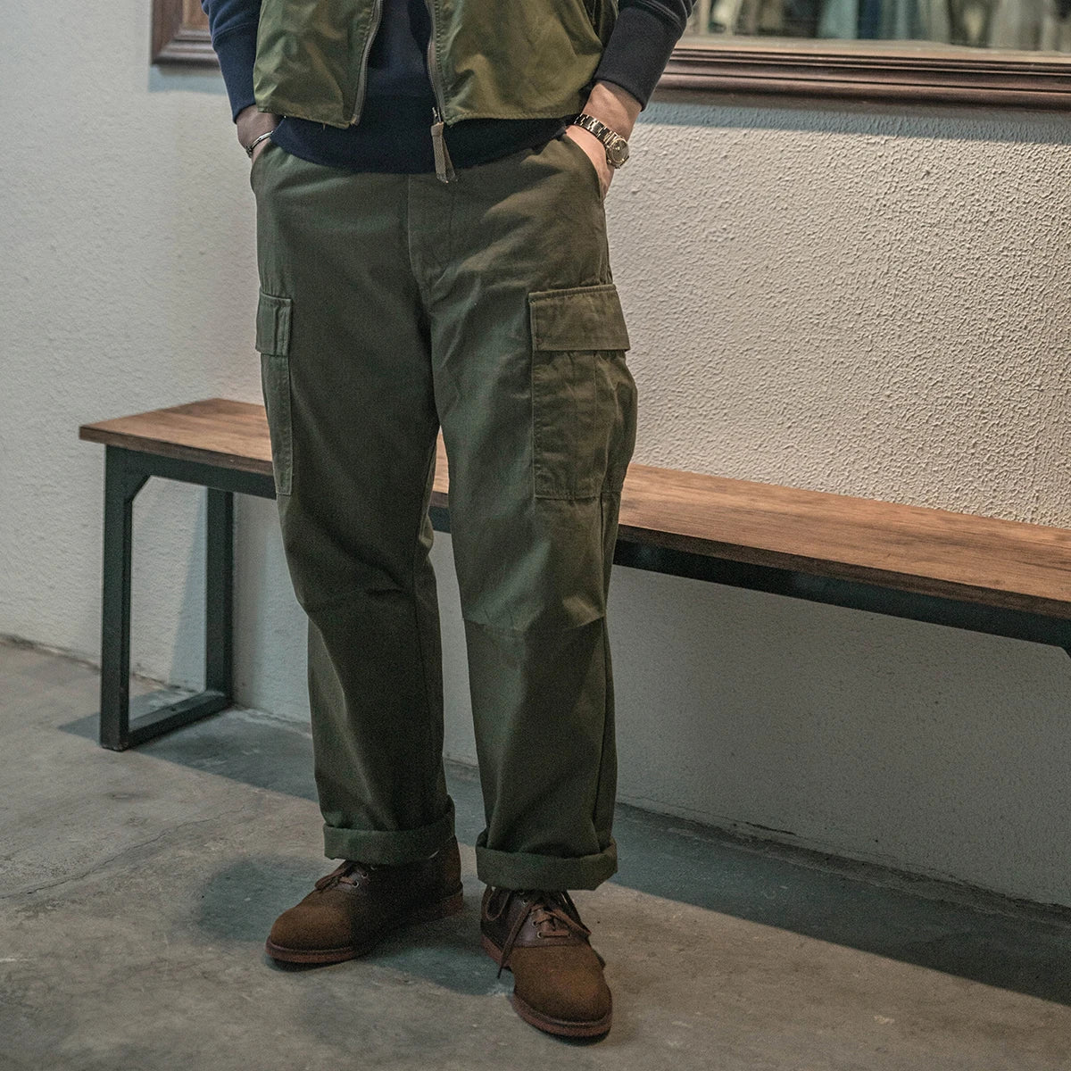 Non Stock Ripstop Cargo Pants Military Style Men Tropical Combat Trousers TCU BDU