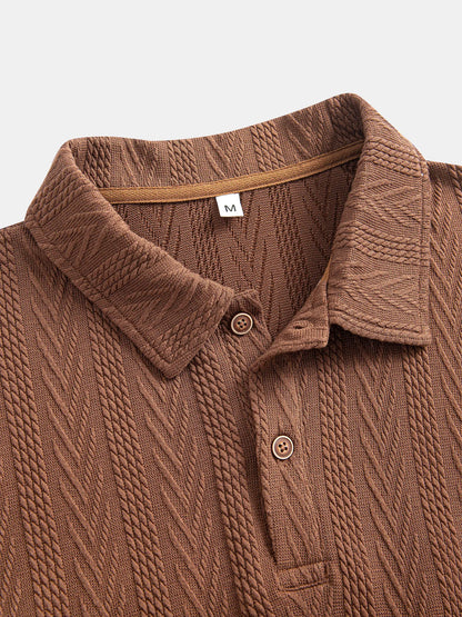 Men's Casual Polo Neck T-Shirt