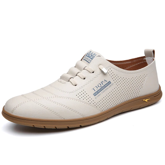Breathable Men's Shoes, Fashion Leather Non-Slip,
