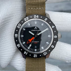 Superluminous Steel Bezel Wristwatch, Waterproof