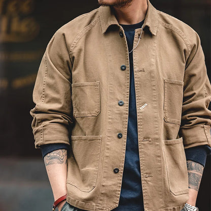 Maden Men's Casual 4-Pocket Jacket