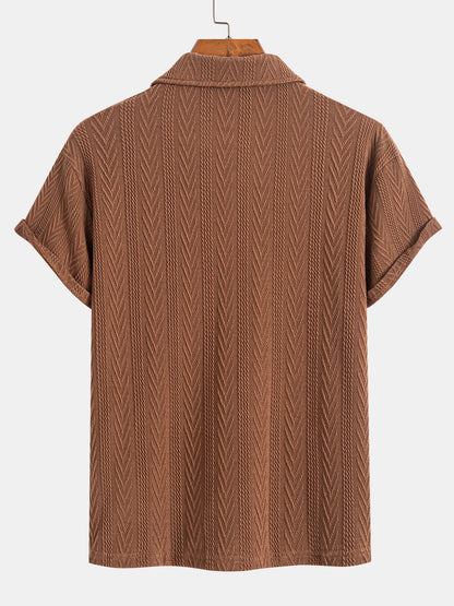Men's Casual Polo Neck T-Shirt