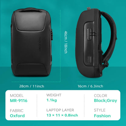 MARK RYDEN Anti Theft Backpack Men Multifunctional USB Water Repellent (15.6")