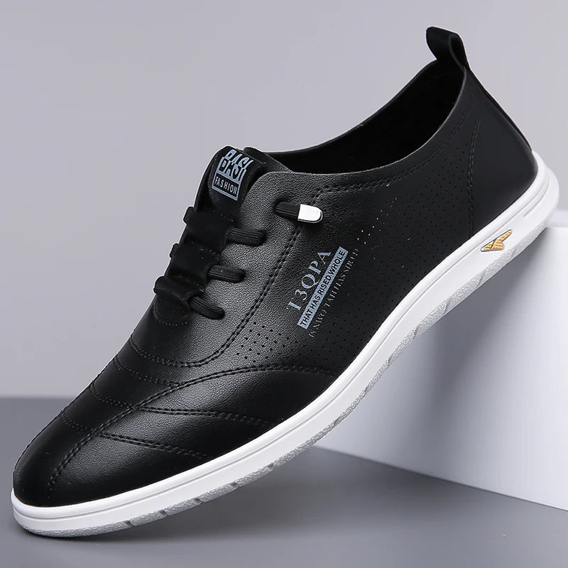 Breathable Men's Shoes, Fashion Leather Non-Slip,