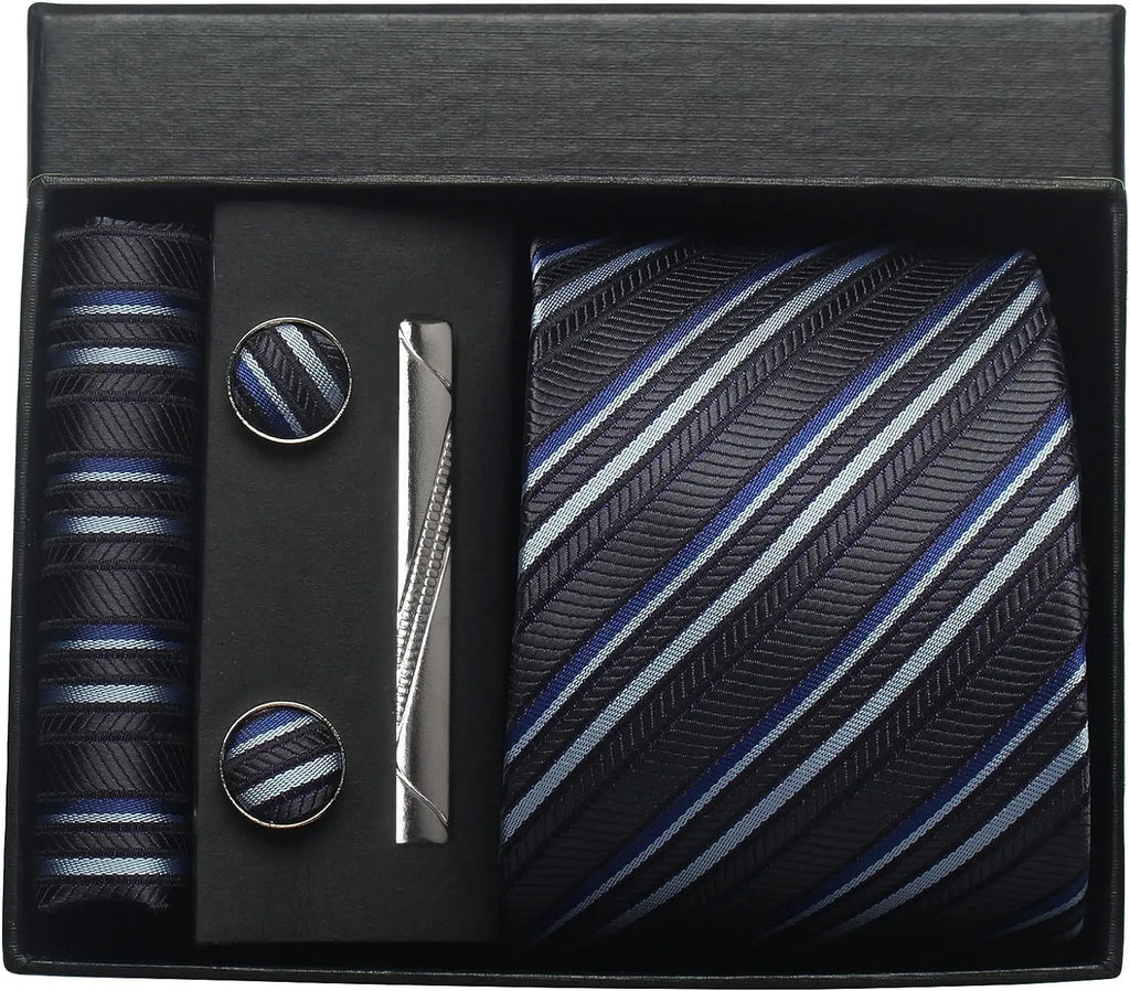 Men's Silk Plaid Tie Set