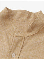 Men's Casual Cotton and Linen T-Shirt