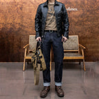 Red Tornado 11.5oz Selvedge Denim Jeans SD107-0002 Slim Straight Fit Summer Amekaji Pants Men