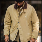 Maden Vintage N1 Deck Jackets for Men Autumn and Winter Windbreak Cardigan Coats Casual Padding Jacket Warm Thickened Parkas